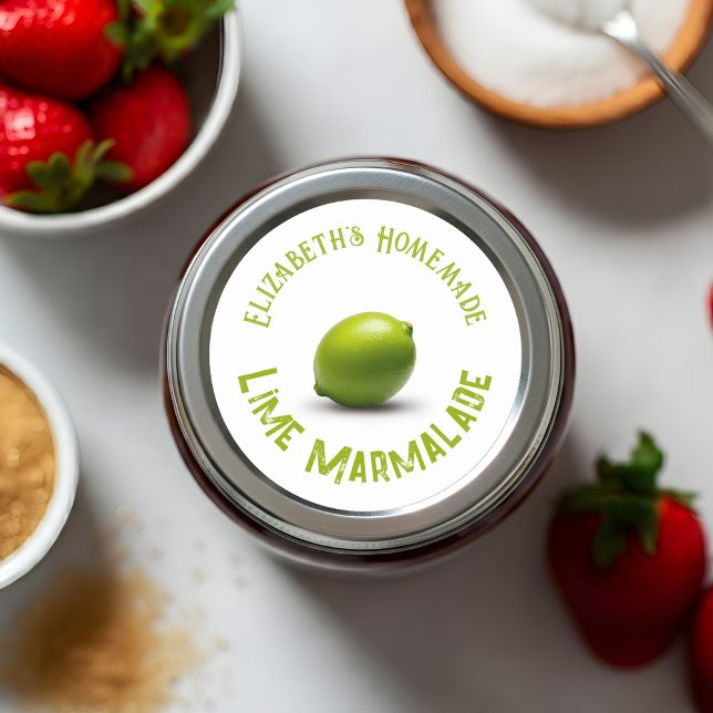 Lime Marmalade Classic Round Sticker (Creator Uploaded)