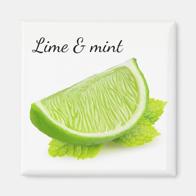 Lime & mint magnet (Front)