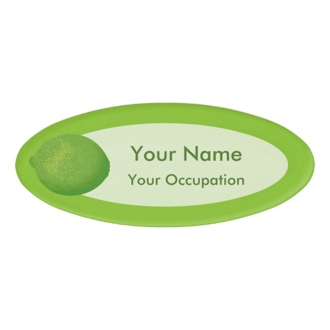 Lime Name Tag (Front)