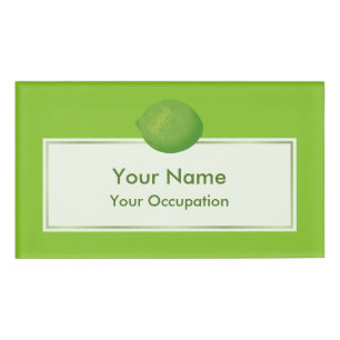 Lime Name Tag
