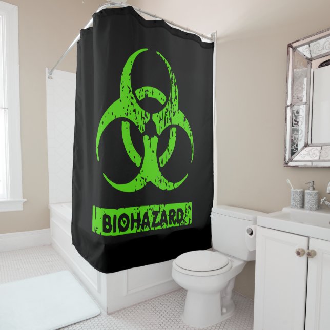 Lime Neon Green Bio-Hazard Chemicals Graphic (In Situ)