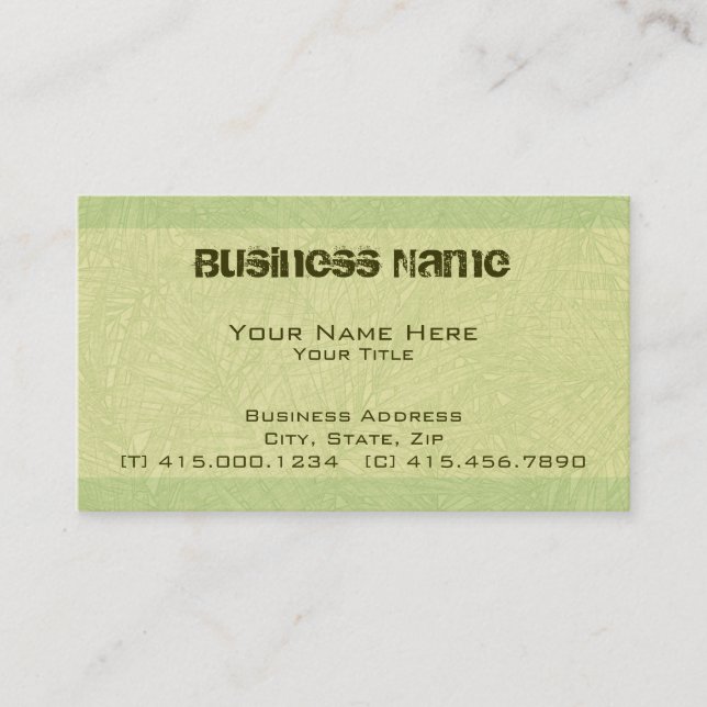 lime palm ~ bc business card (Front)