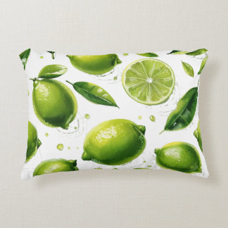 Lime Pattern Accent Pillow