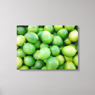 Lime Photo Canvas Print