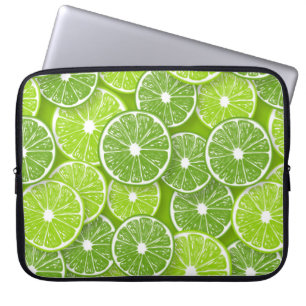 Lime pop laptop sleeve