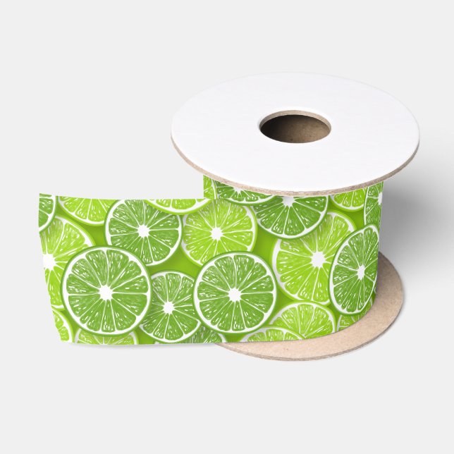 Lime pop satin ribbon (Spool)