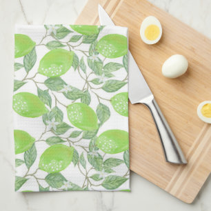 Lime Print Kitchen Towel