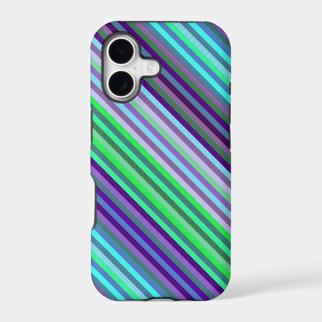 Lime Purple Cyan Stripes Background (Back)