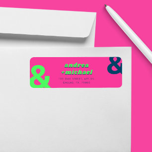 Lime rose rétro Turquoise Super Ampersand les anné