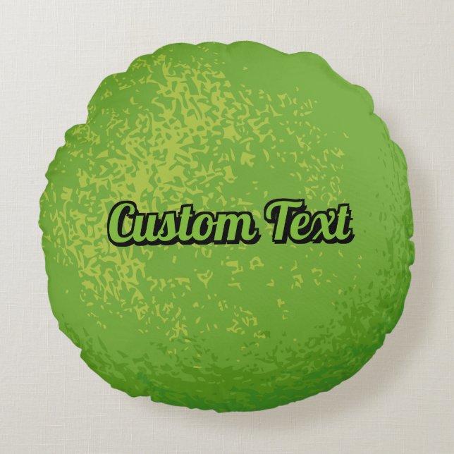 Lime Round Pillow (Front)