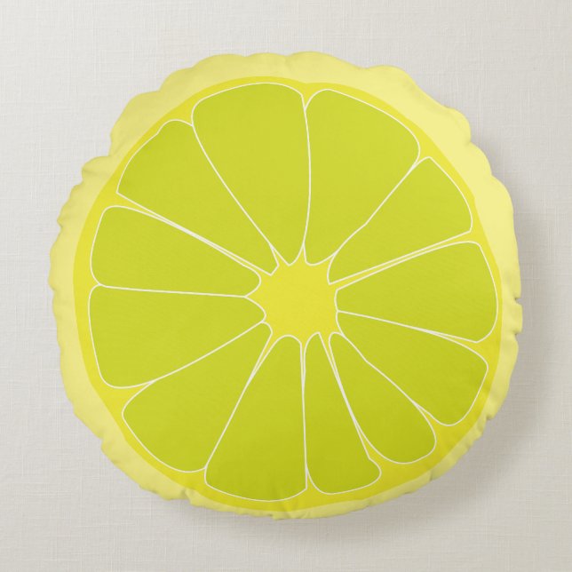 Lime Round Pillow (Front)