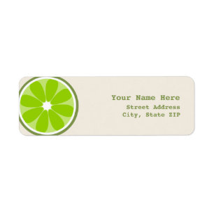 Lime Slice Address Label