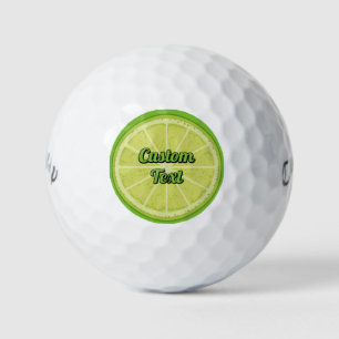 Lime Slice Golf Balls
