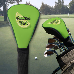 Lime Slice Golf Head Cover