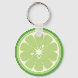 Lime Slice Keychain