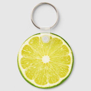 Lime Slice Keychain