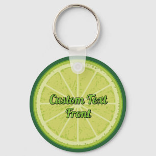 Lime Slice Keychain