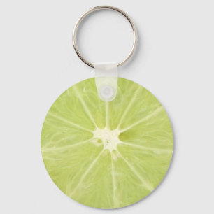 Lime slice keychain
