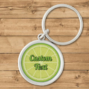 Lime Slice Keychain