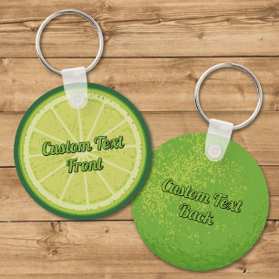 Lime Slice Keychain