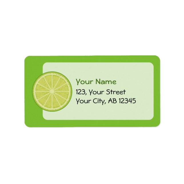 Lime Slice Label (Front)