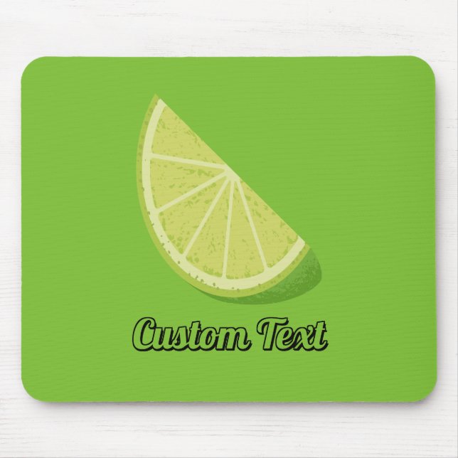 Lime Slice Mouse Pad (Front)
