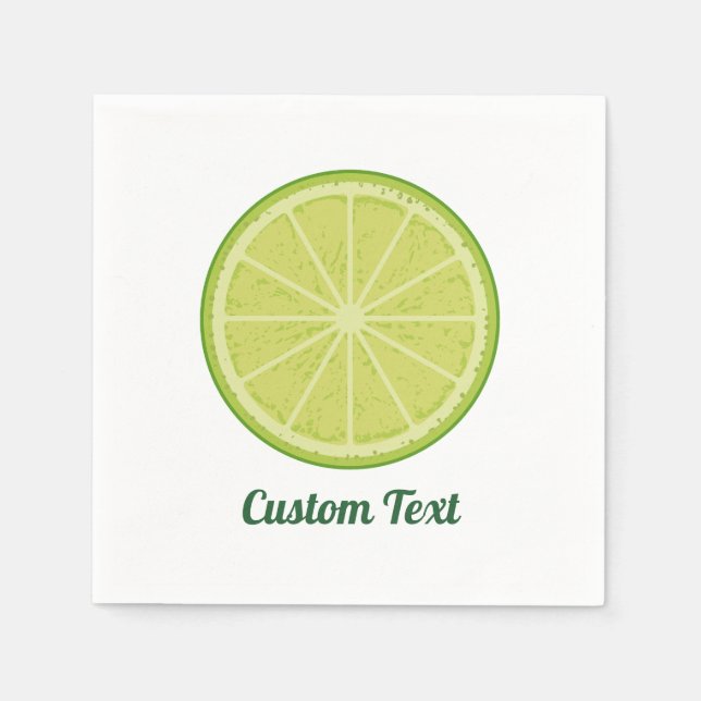 Lime Slice Napkin (Front)