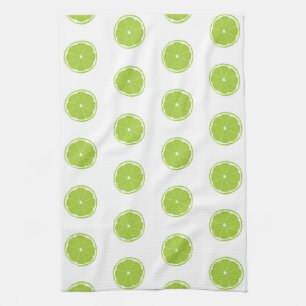 Lime Slice Pattern Kitchen Towel