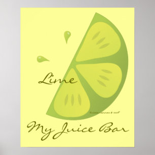 Lime Slice Poster