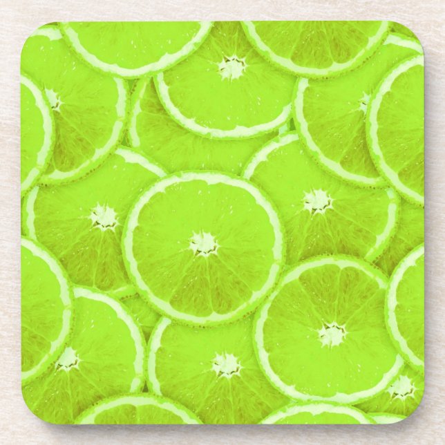 Lime slices coaster (Front)