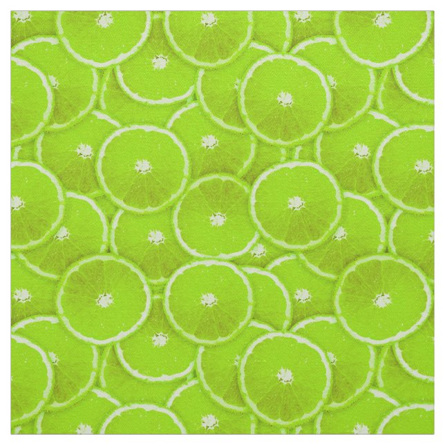 Lime slices fabric (Swatch)