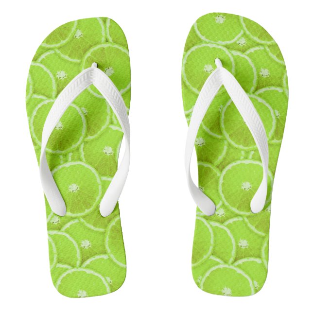 Lime slices flip flops (Footbed)