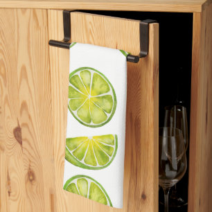 Lime Slices Kitchen Towel