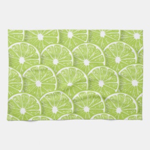 Lime slices kitchen towel