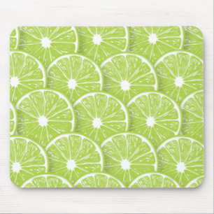 Lime slices mouse pad