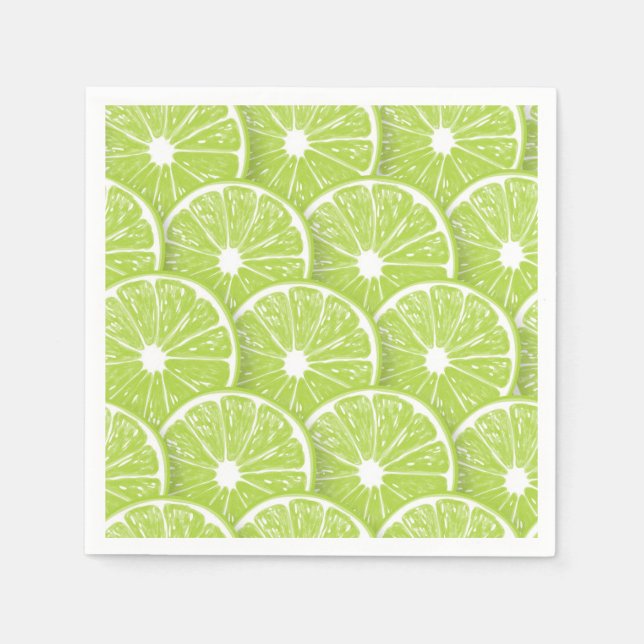 Lime slices napkin (Front)