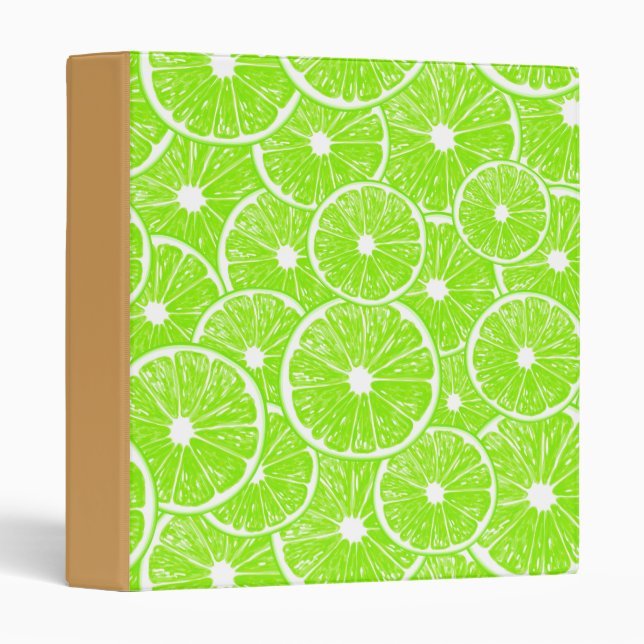 Lime slices pattern binder (Front/Spine)