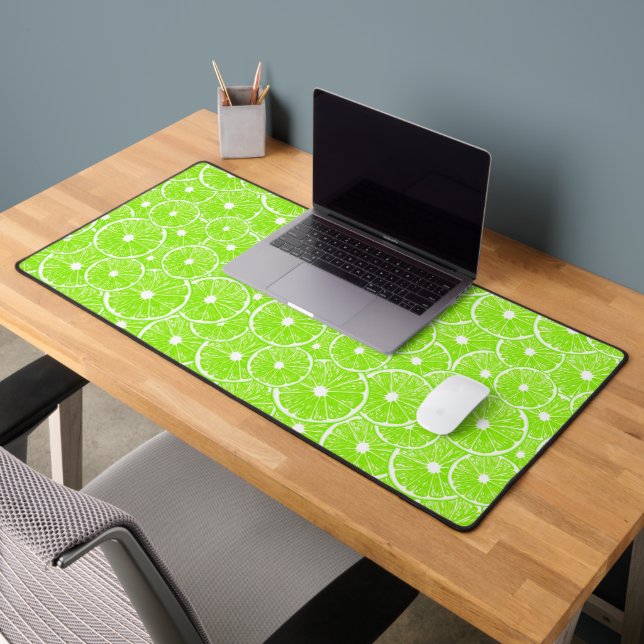Lime slices pattern desk mat (Office 2)