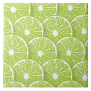 Lime slices tile
