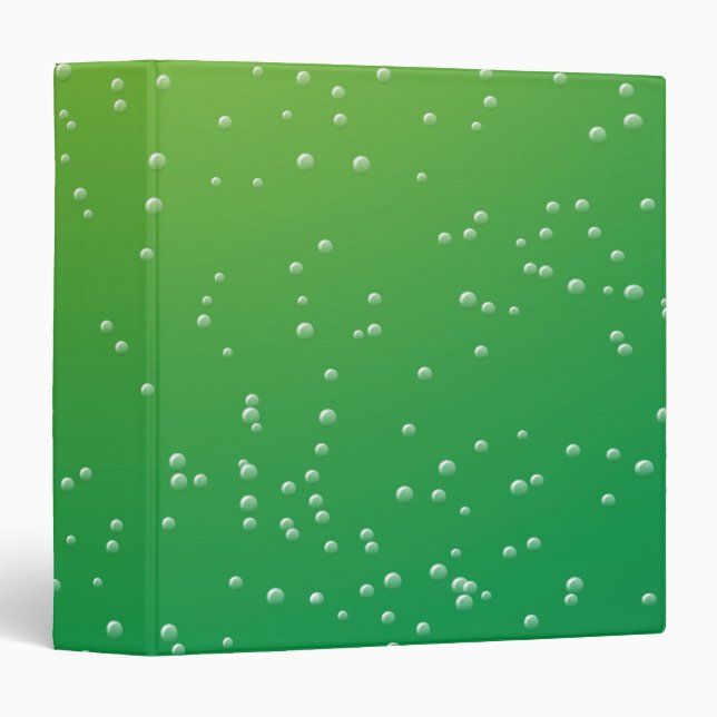 Lime Soda with Tiny Bubbles Background Art Binder (Front/Spine)