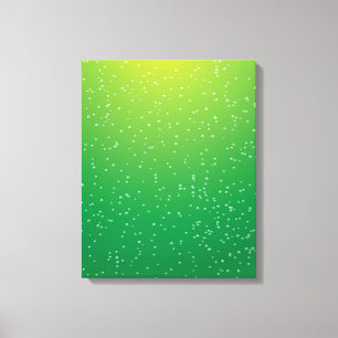 Lime Soda with Tiny Bubbles Background Art Canvas Print