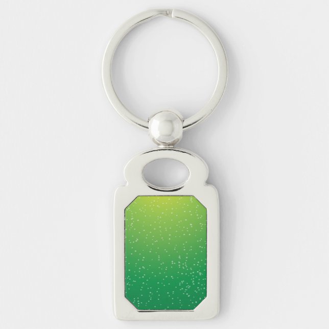 Lime Soda with Tiny Bubbles Background Art Keychain (Front)