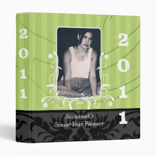 Lime Striped Senior Year Planner Your Senior Photo Binder