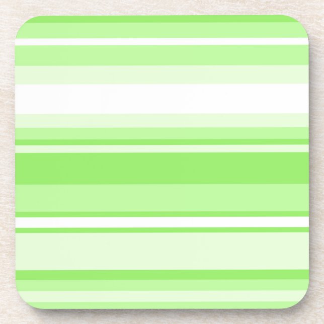 Lime stripes coaster (Front)