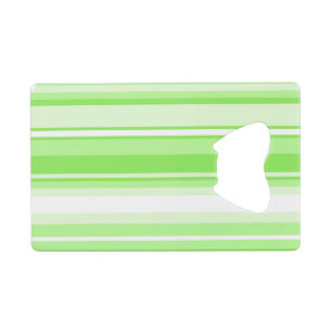 Lime stripes credit card bottle opener