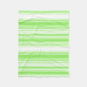 Lime stripes fleece blanket