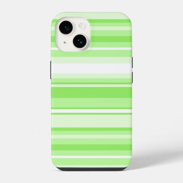 Lime stripes iPhone case (Back)