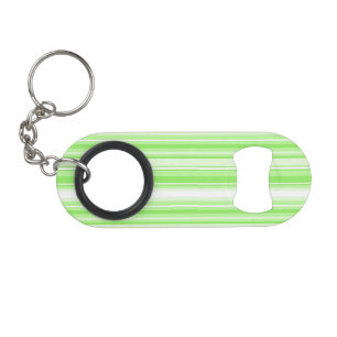 Lime stripes keychain bottle opener