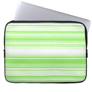 Lime stripes laptop sleeve