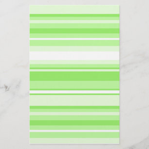 Lime stripes stationery